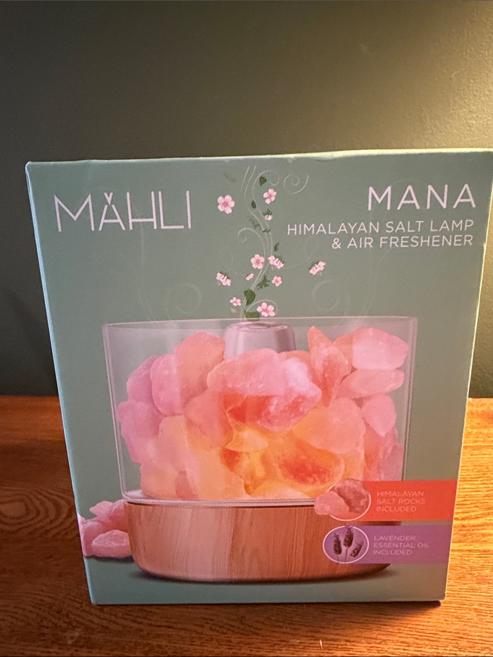 Mana Mähli Himalayan Salt Lamp & Air Freshener - Pink and Orange